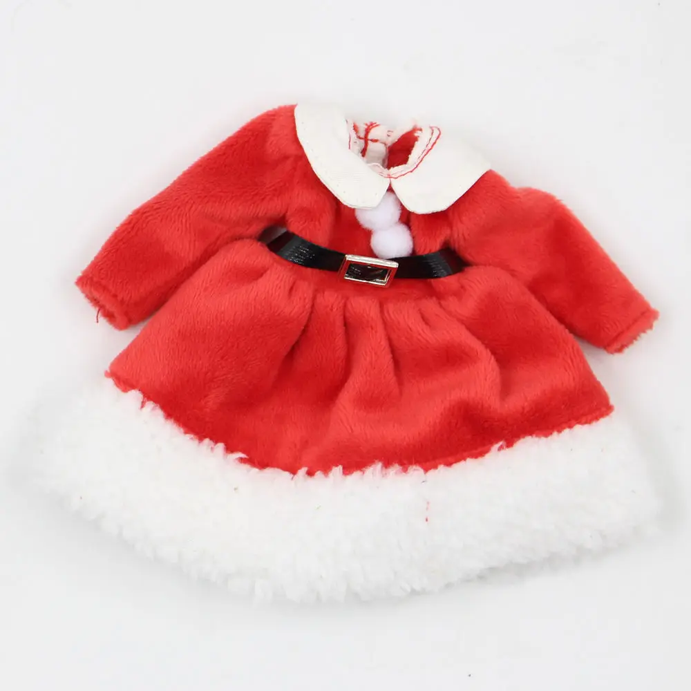 Наряды для куклы Blyth, рождественское платье со шляпой, костюм для 1/6 azone BJD pullip licca