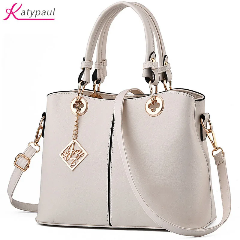 

Women Bag White PU Leather Ladies Hand Bags Women Shoulder Bag Hign Quality Designer Luxury Brand Commuter Office Tote Bag Gifts