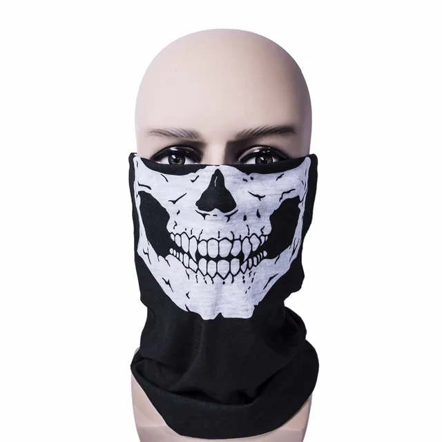 Party Mask 1/2 Piece  SKULL Ghost Face Motorcycle Windproof Mask Outdoor Sports Warm Ski Caps Bicyle Bike Balaclavas Scarf