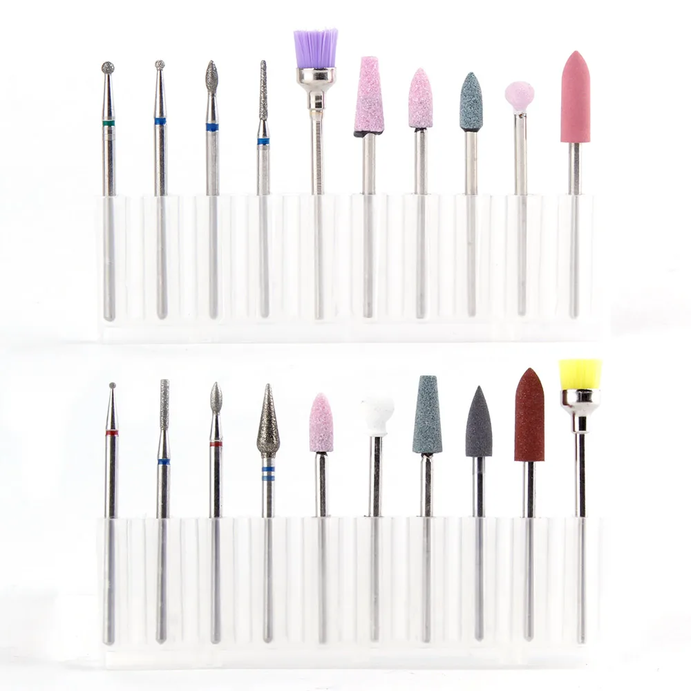 Tanie 30000RPM profesjonalny aparat maszynowy do zestaw do manicure i pedicure elektryczny plik z nożem wiertarka do paznokci Art polerka Tool Bit