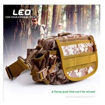 

LEO Multifunction Fishing tools bag Multi-Purpose Outdoors Waist Pack Portable Fishing Lure /hook and Spinning Wheel Tool kit