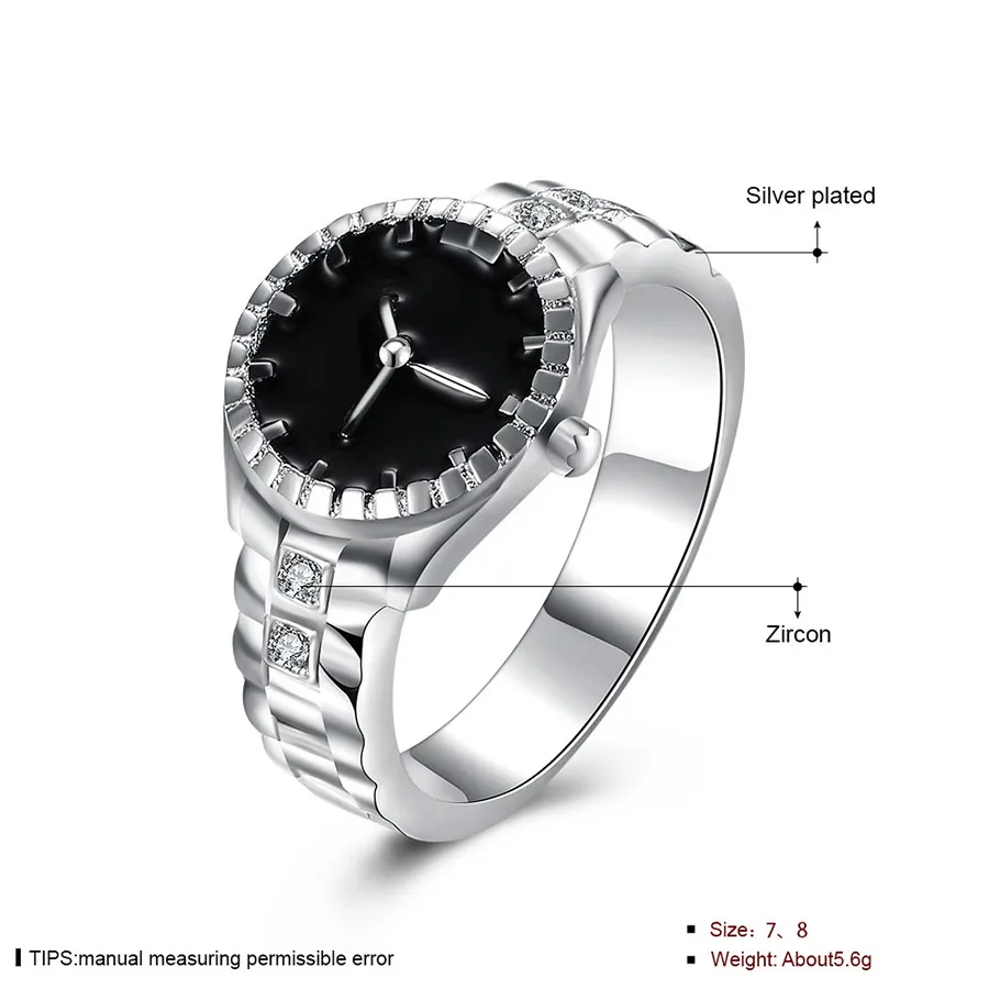 

Fashion Women Mens Dial Quartz Analog Watch Creative Steel Cool Alloy Finger Ring Watch