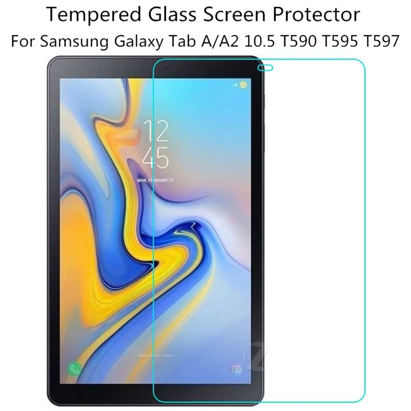 2 шт планшет из закаленного стекла для samsung Galaxy Tab A 10,5 Защитная пленка для экрана Tab A2 10,5 T590 T595 T597 SM-T590 Flim