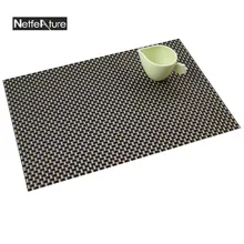 2Pcs/Lot PVC New Fashion Placemats Kitchen Dinning Table Placemats Heat Resistant Mat Drink Wine Coaster Coffee Tea Place Mat