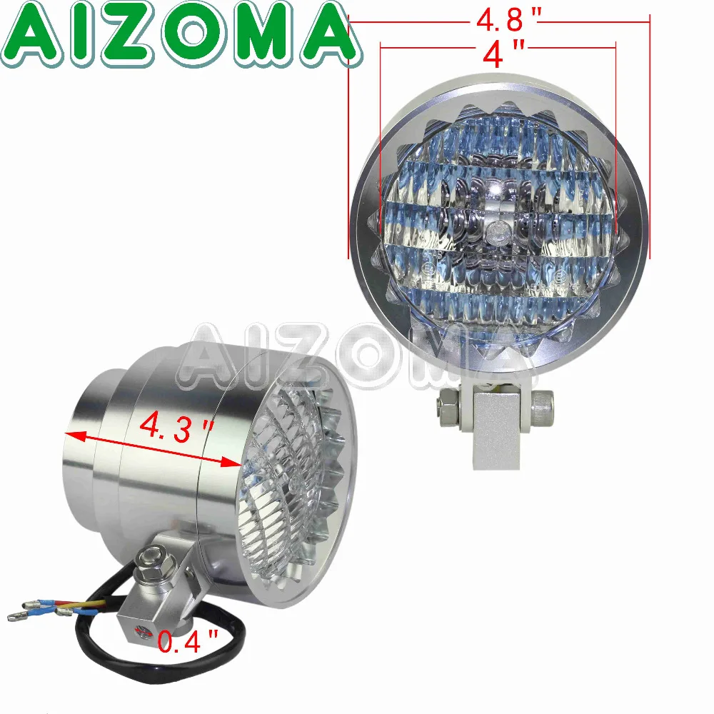 Мотоцикл Универсальный " Алюминий заготовка Chrome Фары EMARK E4 HI/короче спереди и длиннее сзади) 12 V 60/55 W фары для Harley спрингер-спаниели Хонда победы