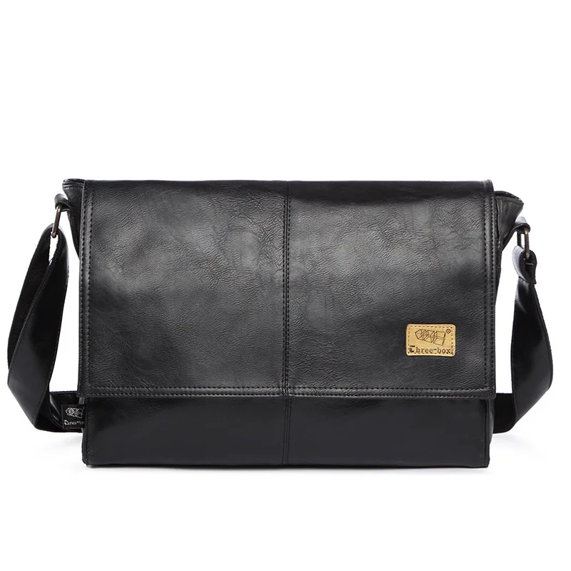 

High Quality Business Handbags Messenger Bag Men's Shoulder Bags Casual Zipper Leather Crossbody Bags for Men Bags Male Satchels