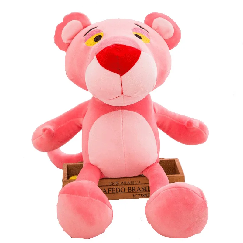 

ASSOT Super Soft Pink Panther Stuffed Plush Toy Big Panther Dolls Leopard Plush Dolls for Teenagers Very Soft Good Quality