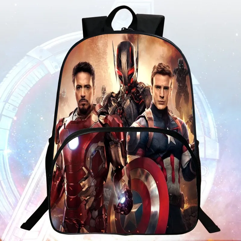 Fashion Hot Sale 16 inch Prints Cool Hero font b Kids b font font b Backpacks