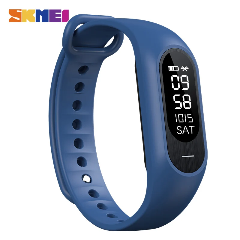 SKMEI Blood Pressure Smartband Men Heart Rate Sleep Tracker Pedometer Calorie Smart Watch Bluetooth Message Call
