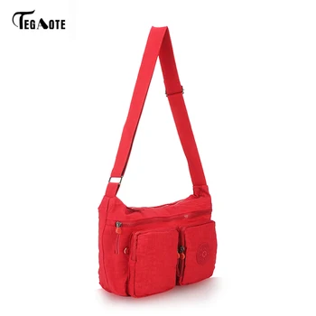 

TEGAOTE 2017 Men Brand Nylon Shoulder Bag Male Casual Business Satchel Messenger Bag Vintage Men's Crossbody Bags