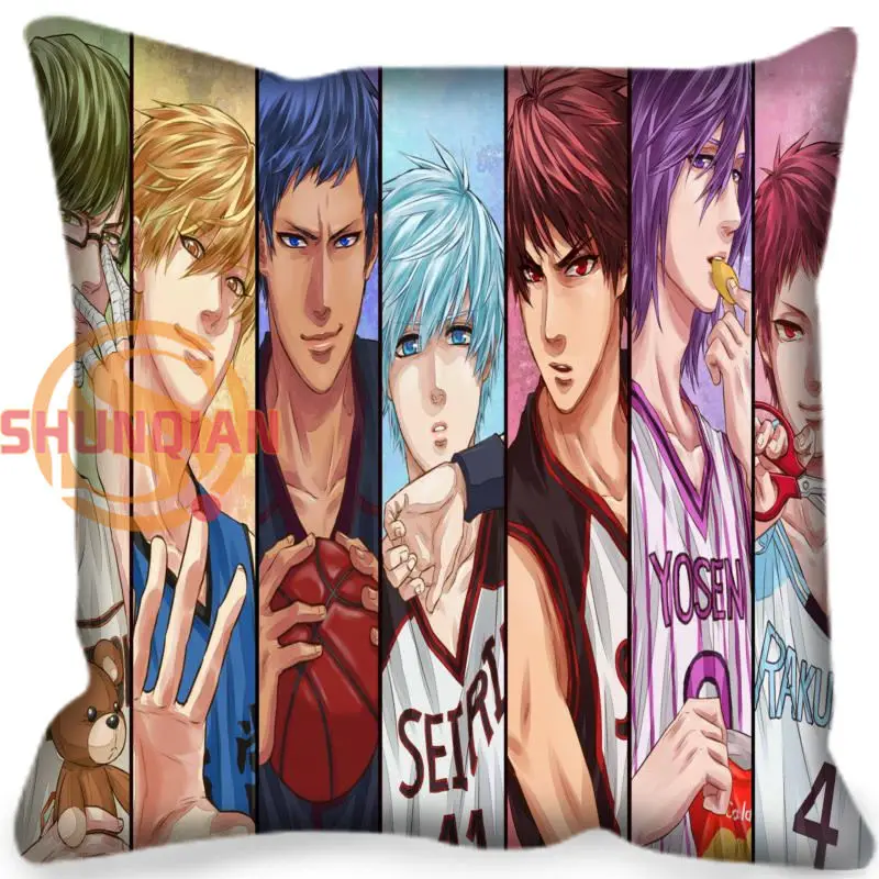 5 Индивидуальные наволочки Kuroko No баскетбольная декоративная наволочка квадратная Подушка на молнии крышка 20X20 см, 35X35 см(одна сторона - Цвет: 5