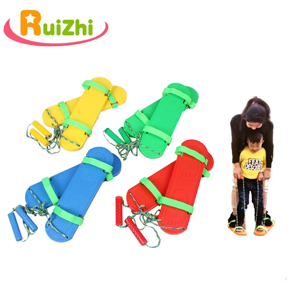  Ruizhi 1 Pair Children Synchronous Shoes Outdoor Teamwork Game Fun Sports Kids Toy Board Kindergart - 33042157570