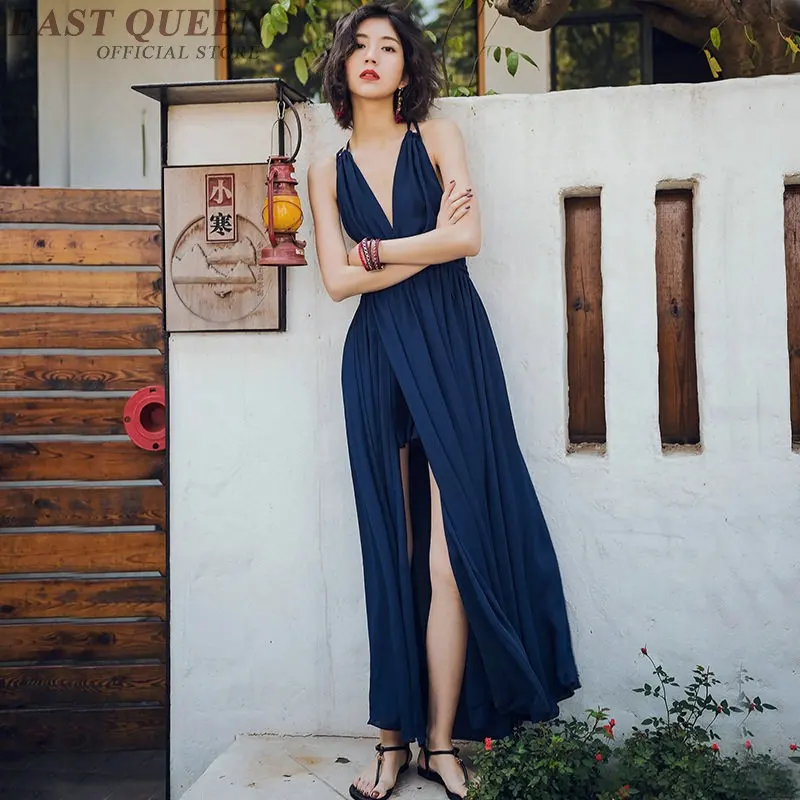 

Sundress female summer 2018 side split Boho women chic mexican hippie ethnic style dress bohemian sundresses DD1239