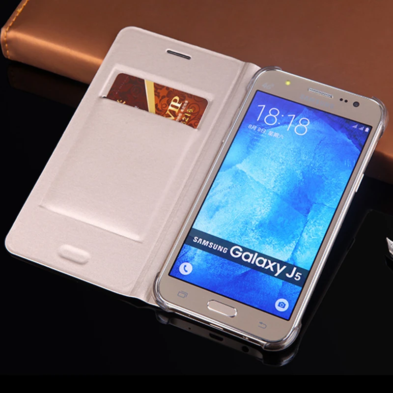 

Slim Wallet Leather Case Flip Back Cover Shell Card Holder Holster Protective Case For Samsung Galaxy J5 J500 J500F J500H J500M