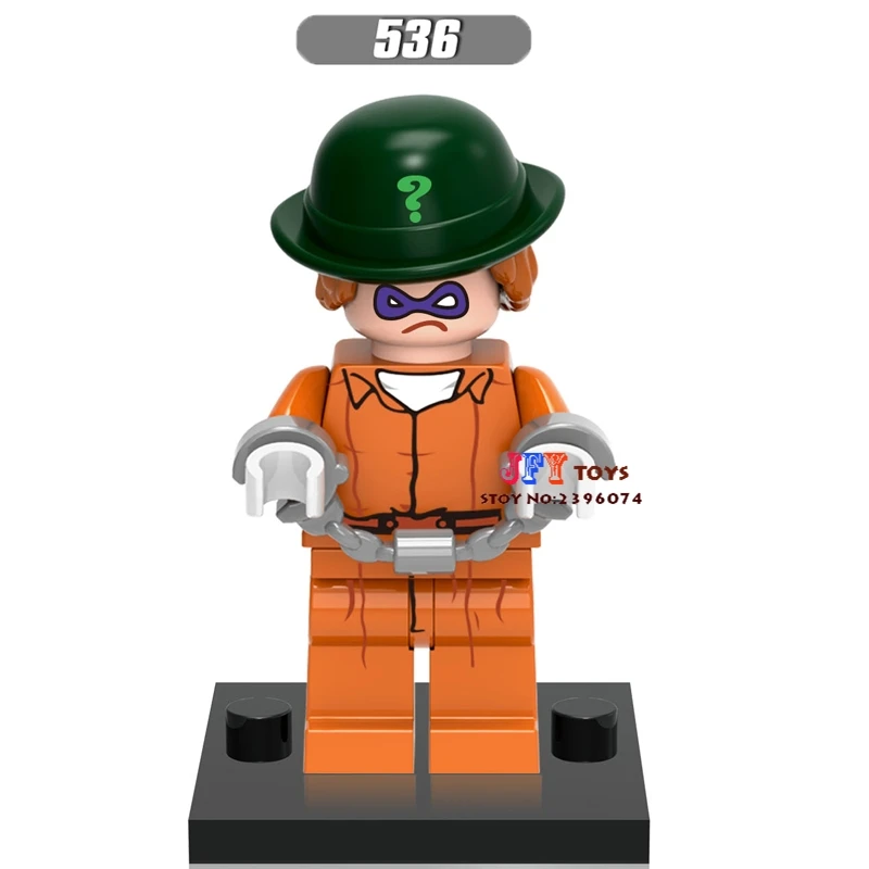 

one piece superhero building blocks The Riddler dolls model bricks toys for children brinquedos menino