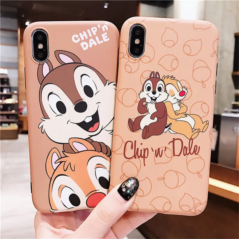 

Chip Dale Cartoon Disneys Case For iPhone 8 8plus 7 7 Plus Phone Case For iphone 6 s 6s Plus X XR XS Max Cases Cover Funda Capin