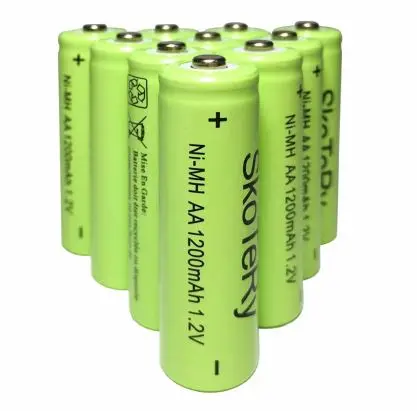 10 шт./лот AA перезаряжаемые батареи AA NiMH 1,2 V 1200mAh Ni-MH 2A Аккумуляторы для камеры/фонарика - Цвет: 10pcs