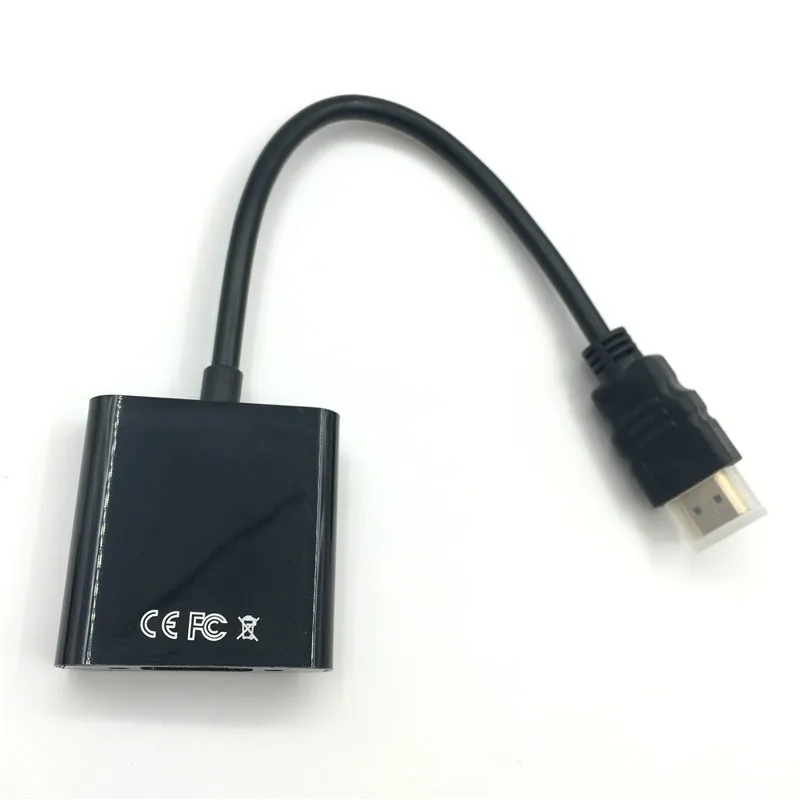 

HDMI TO VGA Cables With Audio Cable Gold Plated High-Speed 1080P HDMI to VGA Converter Adapter Male to Female For PC Laptop PS4