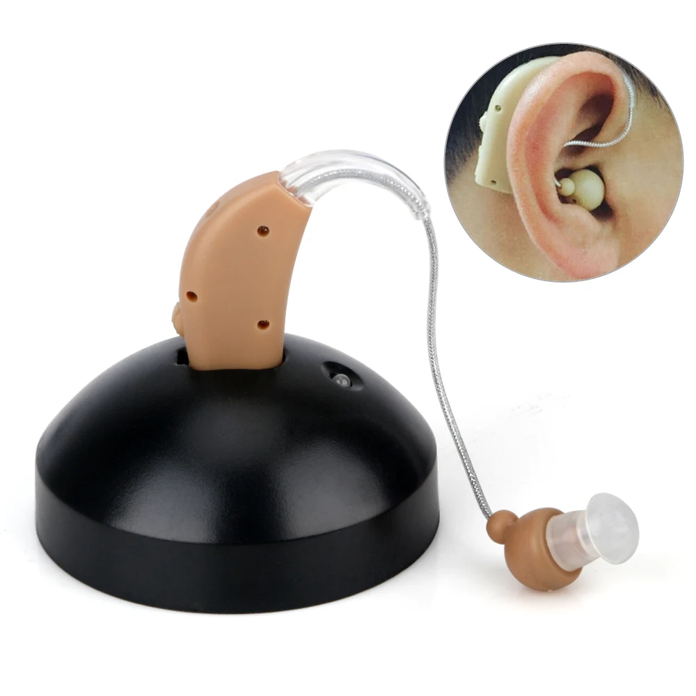 

Rechargeable Ear Hearing Aid Mini Device Ear Voice Sound Amplifier Digital Hearing Aids Behind The Ear for Deaf Elderly Acustico