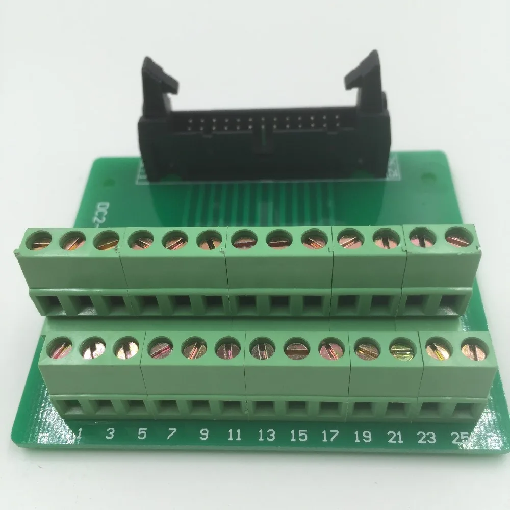 

Hot Factory Direct Wholesale IDC26 male plug 26pin port header Terminal Breakout PCB Board block 2 row screw