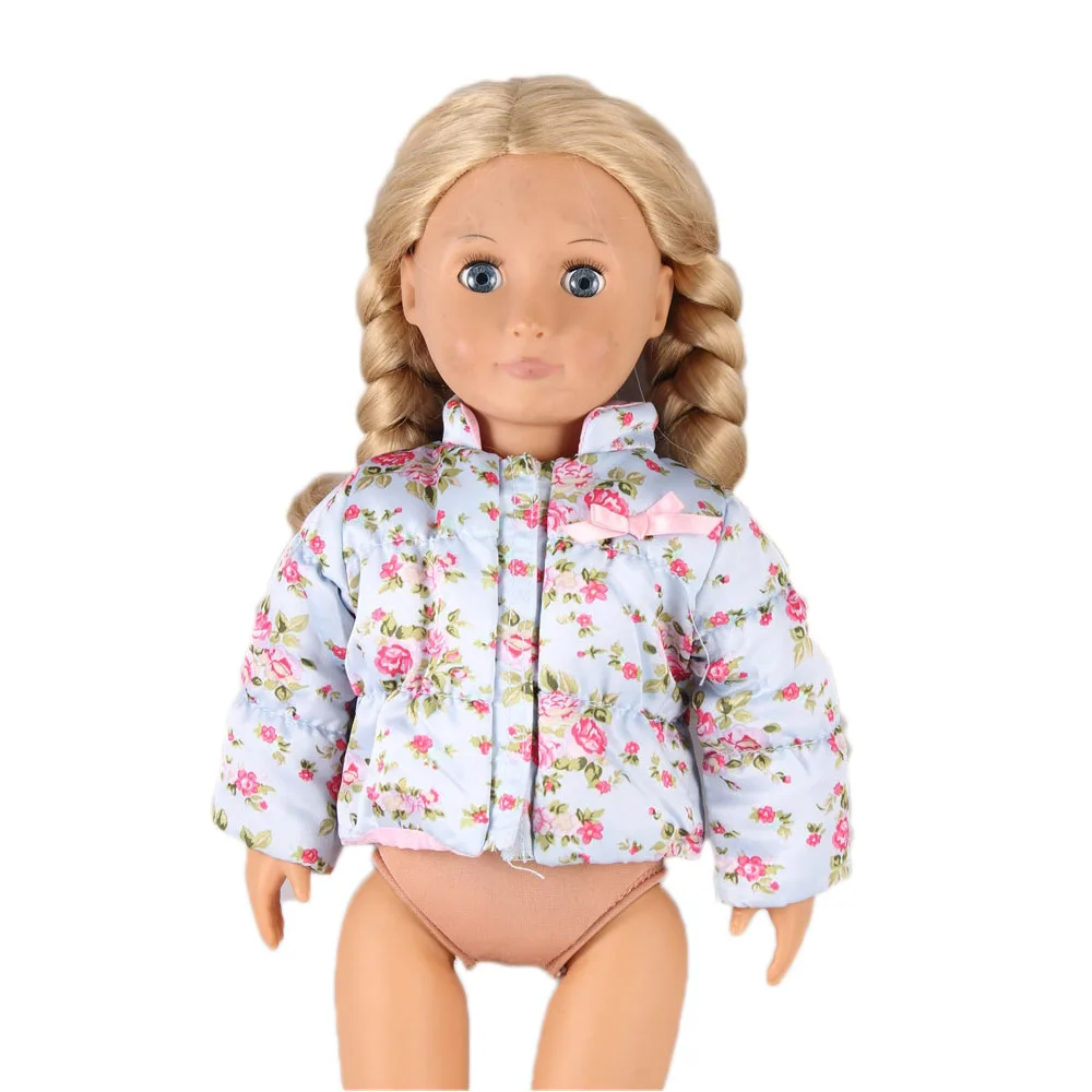 Новое поступление, Детская кукла, зимнее Яркое пальто, кукольная одежда для девочек, кукольная одежда для 18 дюймов, кукла AGC909