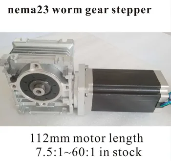 

NEMA 23 Worm Reducer Stepper Motor 7.5:1~80:1 RV30 Worm Reducer with 112mm Length NEMA23 Stepper Motor CE ROHS