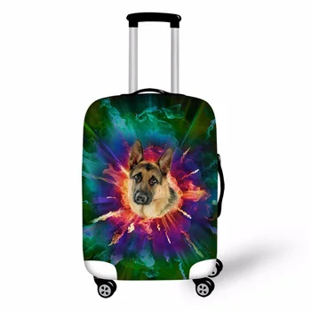

Suitcase Case Travel Trolley Suitcase Protective Cover for 18-30 inch Travel Accessories Husky Dog Luggage Cover