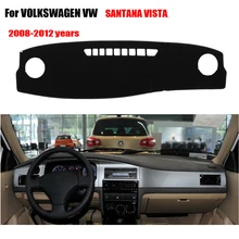 FUWAYDA приборной панели автомобиля Чехлы для VOLKSWAGEN VW SANTANA VISTA 2008-2012 dashmat pad тире охватывает инструмент Аксессуары платформы