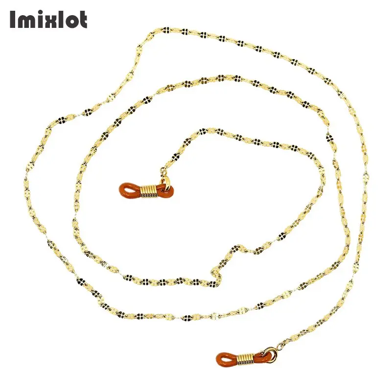 

Hot Sale Gold Stainless Steel Sunglasses Lanyard Strap Necklace Metal Eyeglass Glasses Chain Cord Reading Glasses Strap