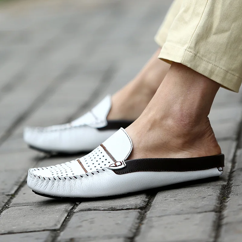 

Men Casual Shoes 2019 Fashion Men Shoes Genuine Leather Men Loafers Moccasins Slip On Men's Flats Loafers Male Shoes