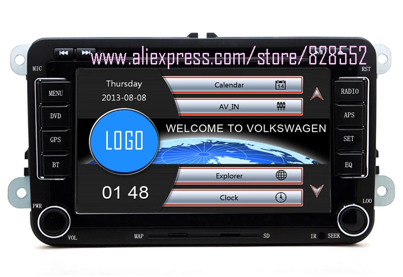 Excellent Factory Price Free Shipping Car DVD Player For VW/Volkswagen/Passat/POLO/GOLF/Skoda/Seat With 3G USB GPS BT IPOD FM RDS Free Map 1