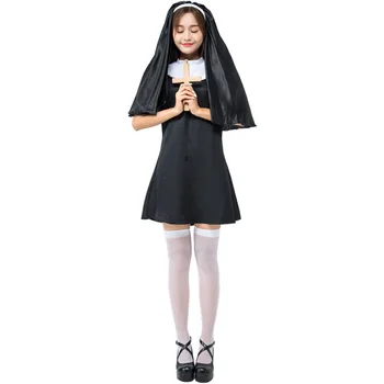 

Super Cute Adult Woman Naughty Nun Religion Costume