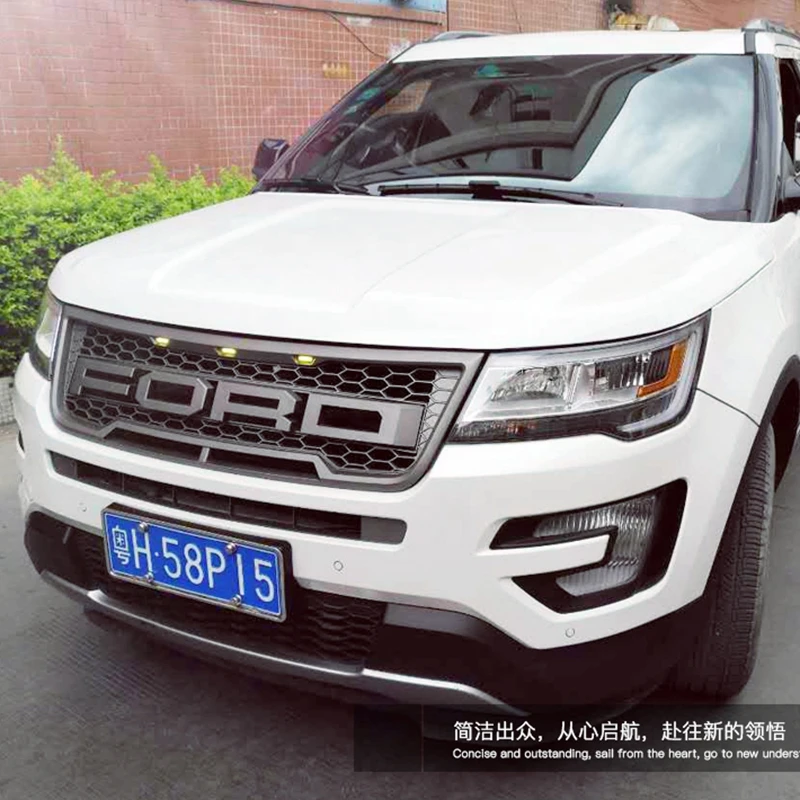 Abs Chrome Car Front Per Mesh Grille Around Trim Racing Grills Abs Chrome Car Front Per Mesh Grille Around Trim Racing Grills For Ford Explorer 2016 2017