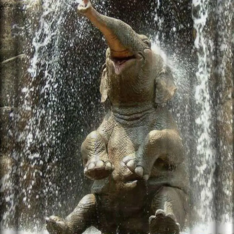 Adeeing 3D слон занавеска для душа Водонепроницаемая Ванная подвесная панель занавеска s с 12 крючками