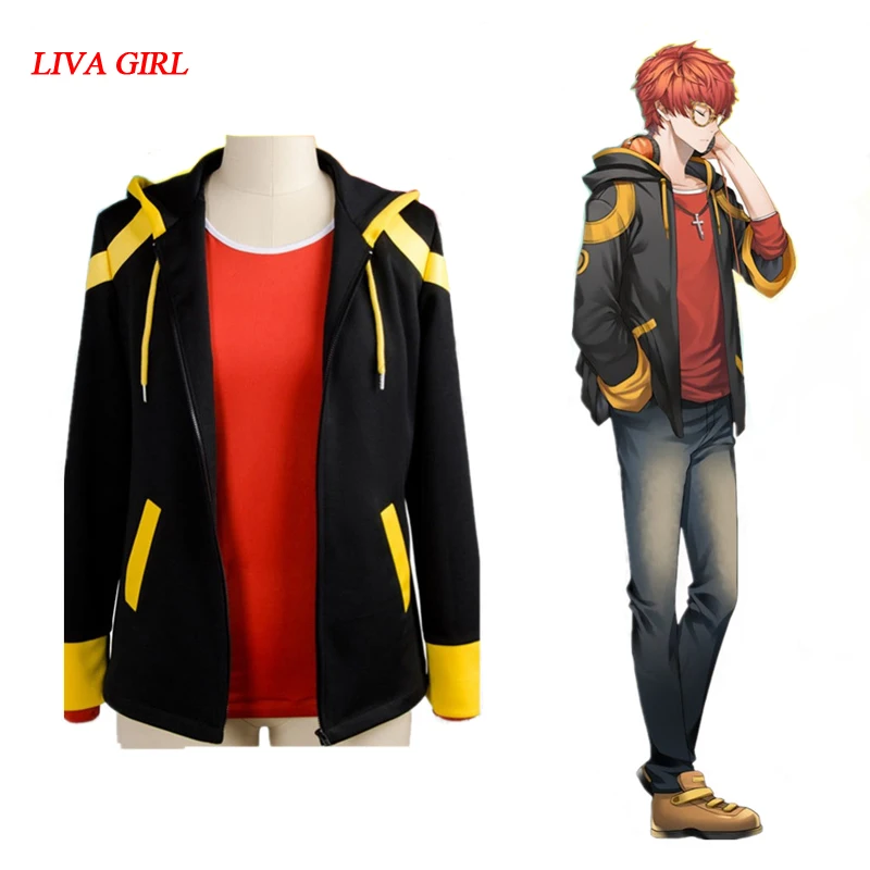 Новый оригинальный Mystic Messenger 707 EXTREME Saeyoung/Luciel Choi 7 наряд косплей костюм куртка +