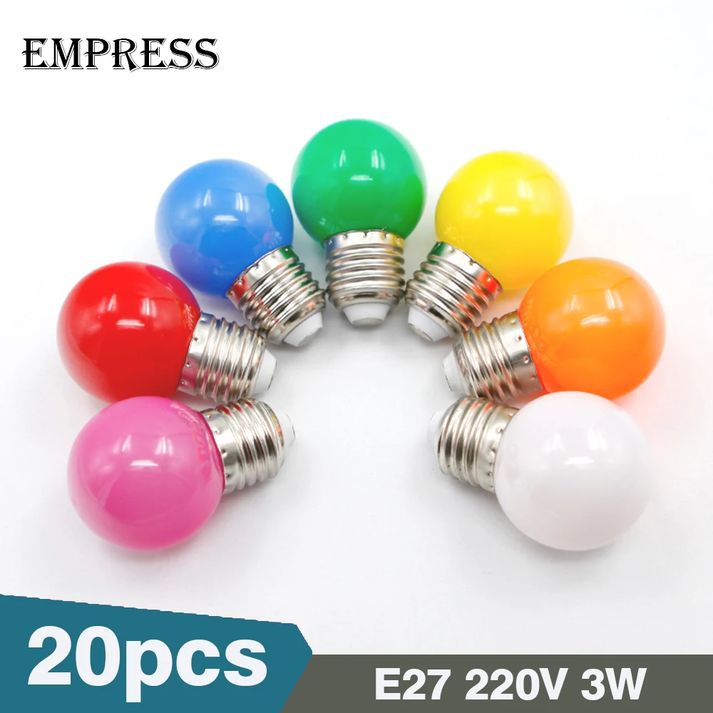 

20pcs Led Bulb E27 220V 3W SMD 2835 Led Lights Bulb Energy Saving Led Lamp Party For Home Christmas Halloween Wedding Decoration