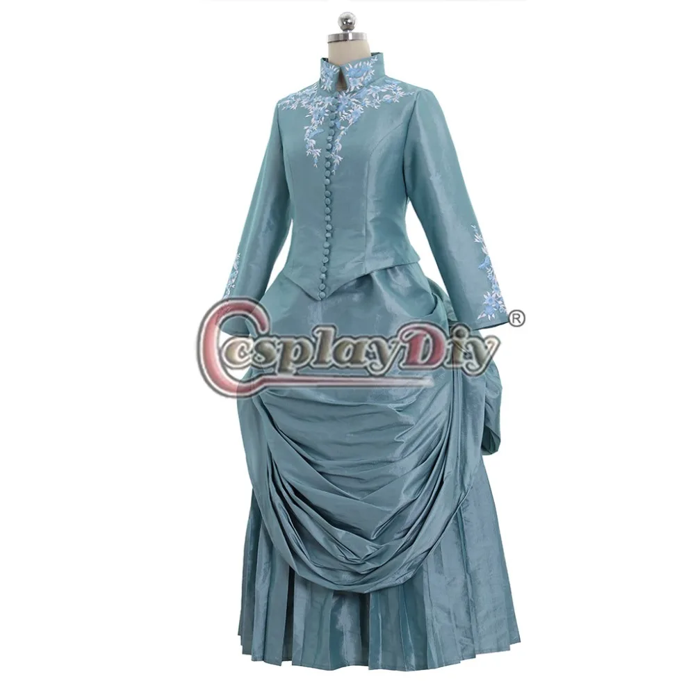 Платье Cosplaydiy в викторианском стиле зеленое платье из брама Стокера Дракула