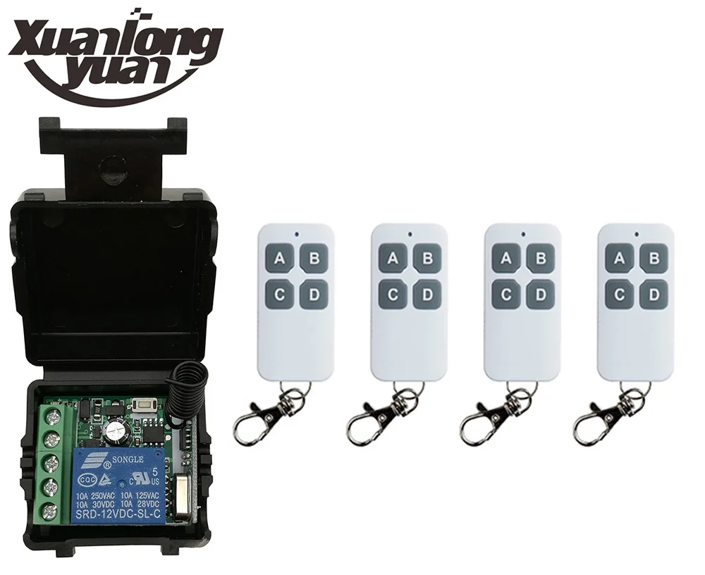 xuanlongyuan DC12V 1CH RF wireless remote control switch System