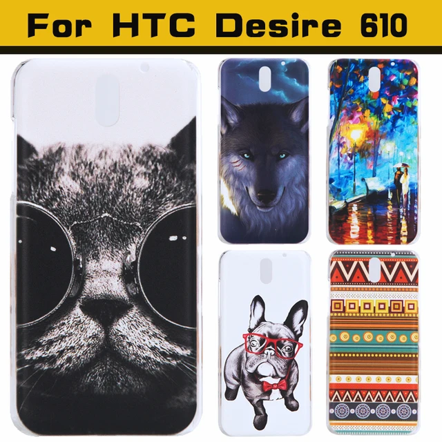 Чжурчжэней case для htc desire 610 case окрашенные симпатичные прекрасный мультфильм уф-печати hard cover case для htc desire 610 телефон case крышка