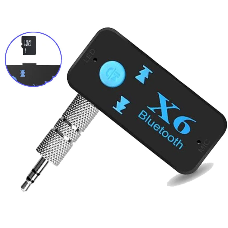 Автомобильный приемник беспроводной Bluetooth мм 3 5 AUX аудио стерео музыка домашний
