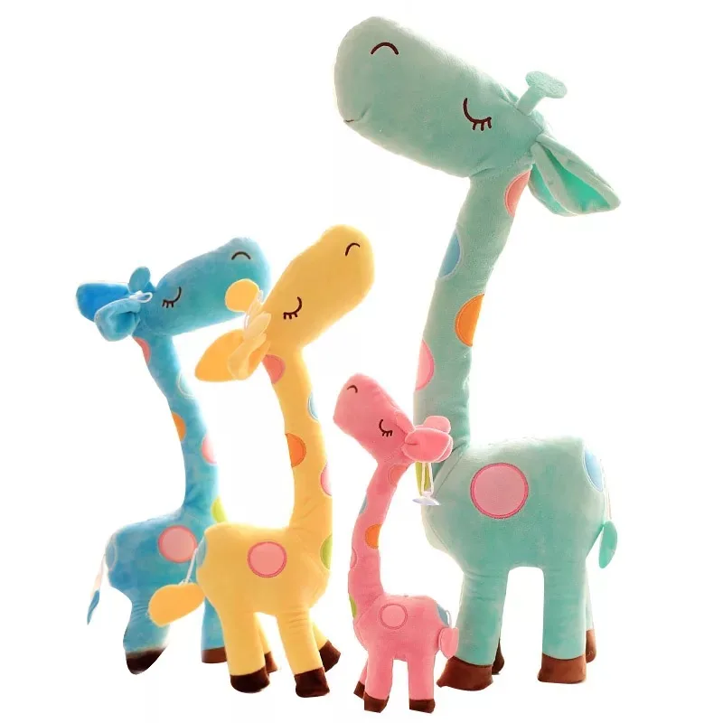 

New cartoon original cute giraffe animal Plush toys children's dolls Creative gifts children's day gift Kids Home car decoration