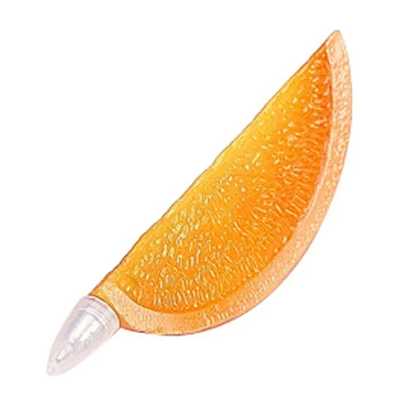 5 шт. набор из 5 милых шариковых ручек искусственные фрукты, оранжевый