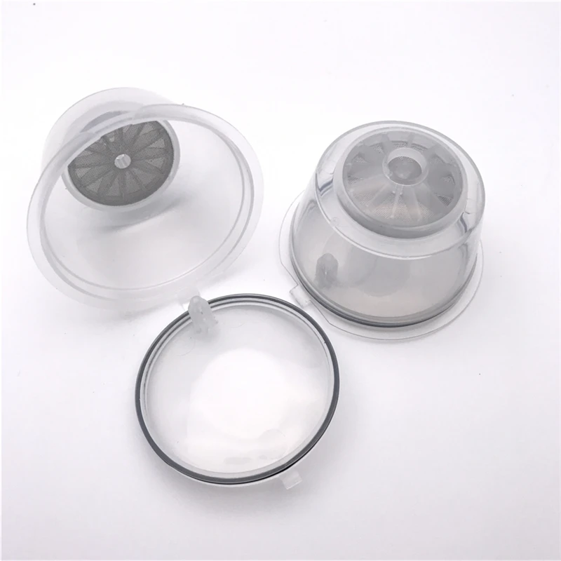 Arshen Crystal Dolce Gusto Coffee Capsule Plsatic Refillable Coffee Capsule 200 Times Reusable Compatible with Nescafe 4 Pcs/Set