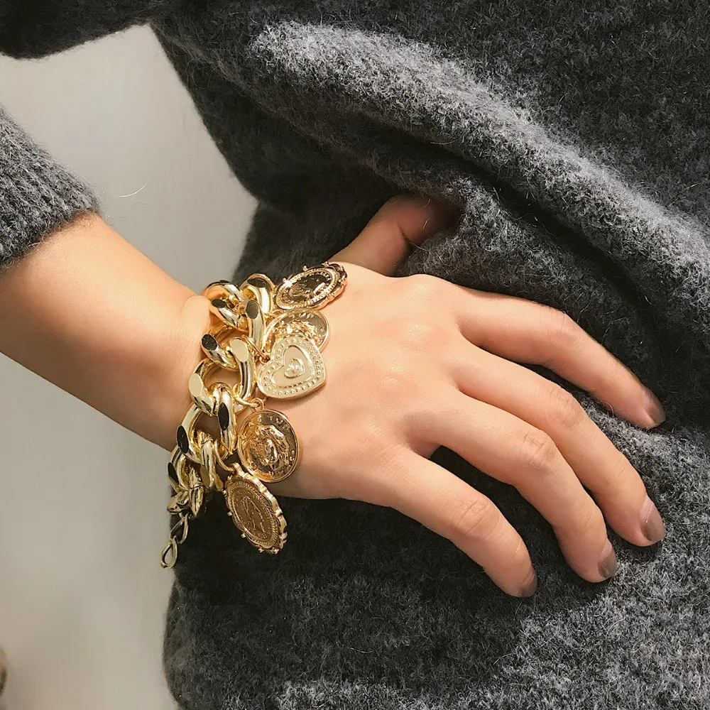 

Vedawas Boho Bracelet Handmade Heart Statement Bracelets for Women Pulseras Fashion Bracelet Femme Jewelry Accessories xg2546
