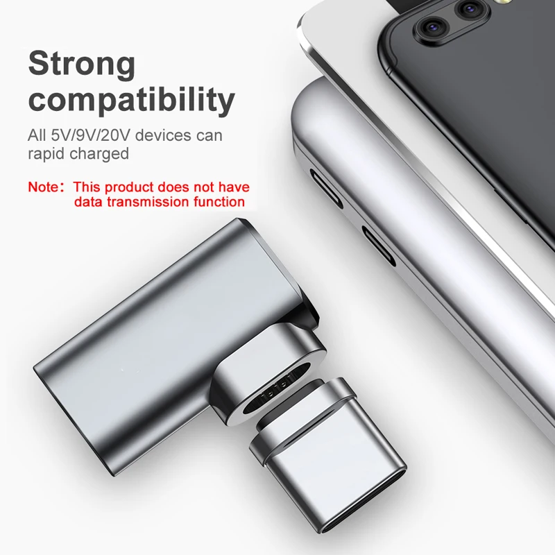 Кабель usb type-C для магнитного адаптера type-C для Macbook samsung S10 S9 S8+ OnePlus 5 5T 6 быстрая зарядка Магнитный USB-C разъем