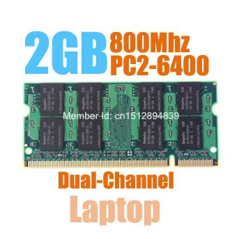 Nuevo  MLLSE-memoria de PC2-6400 SODIMM DDR2 para ordenador portátil, 800Mhz, 2GB, buena calidad, compatible con todas las placas base WlOeqVpj