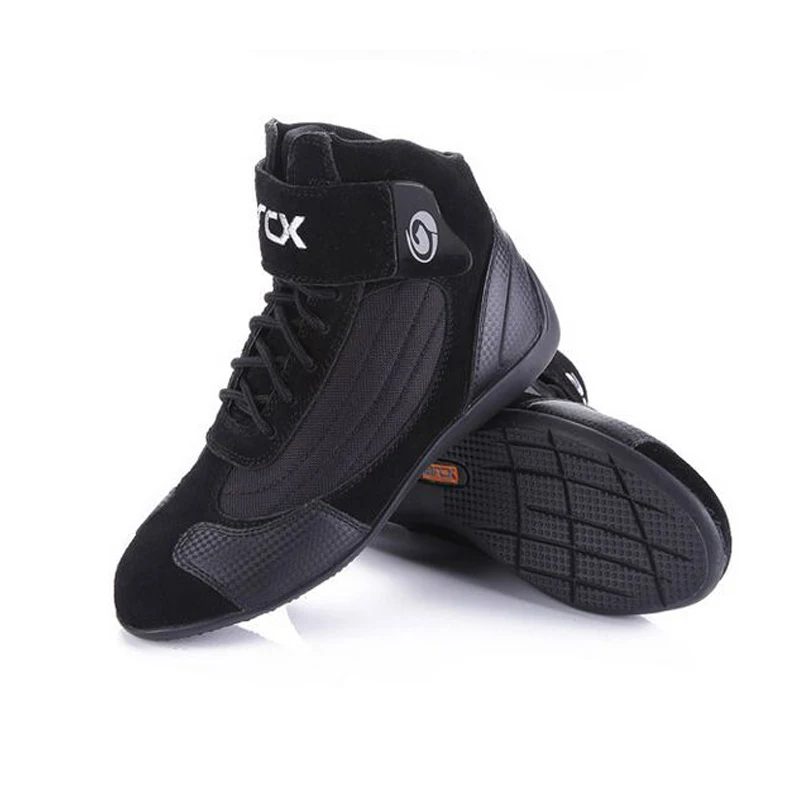 Botas de cuero de vaca de la motocicleta de ARCX zapatos de Moto de la calle Motocross Chopper botas de protección de carreras
