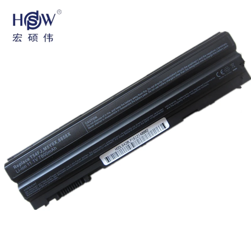 HSW 9 ячеек аккумулятор для ноутбука бренд DELL для серии Latitude E5420 E5430 E5520 E5530 E6120 E6420 E6430 E6520 E6530 Vostro 3460 3560