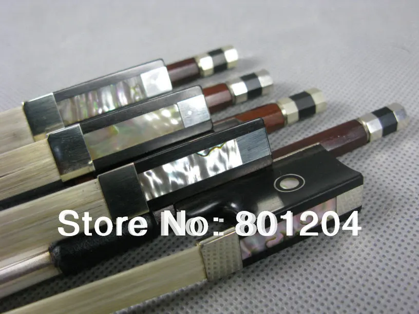 

4pcs strong balanced great resiliency brazil wood viola bow ebony frog