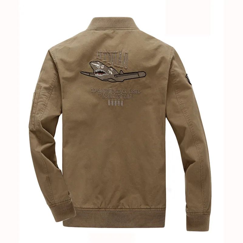 Riinr 2018 Fashion New Arrival Men's Bomber Jacket High Quality Autumn Stand Collar Jackets Aeronautica Militare Men Windbreaker Riinr 2018 Fashion New Arrival Men's Bomber Jacket High Quality Autumn Stand Collar Jackets Aeronautica Militare Men Windbreaker